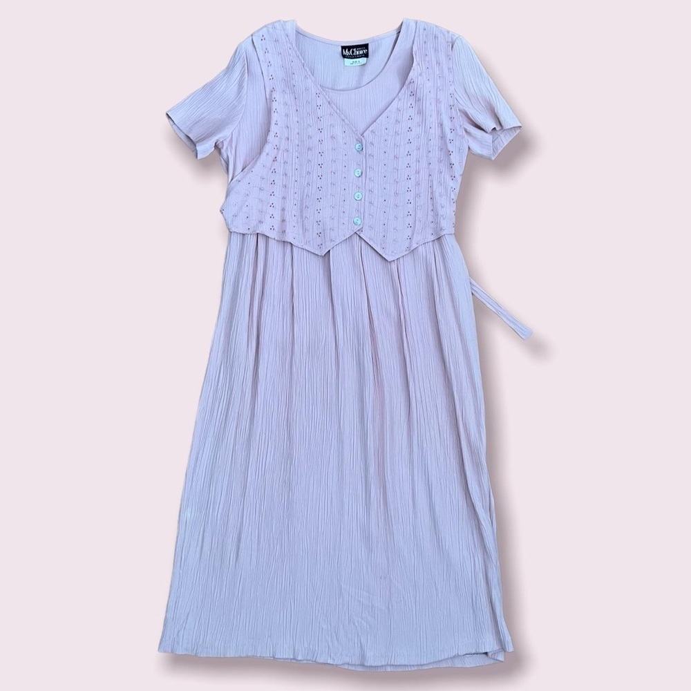 Vintage 90s vest midi dress